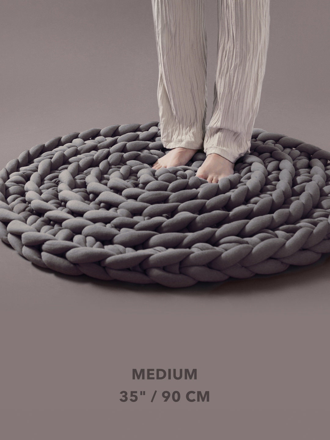 Pattern / Tutorial. Round Crocheted Rug. Three Sizes. Step-by-step ...
