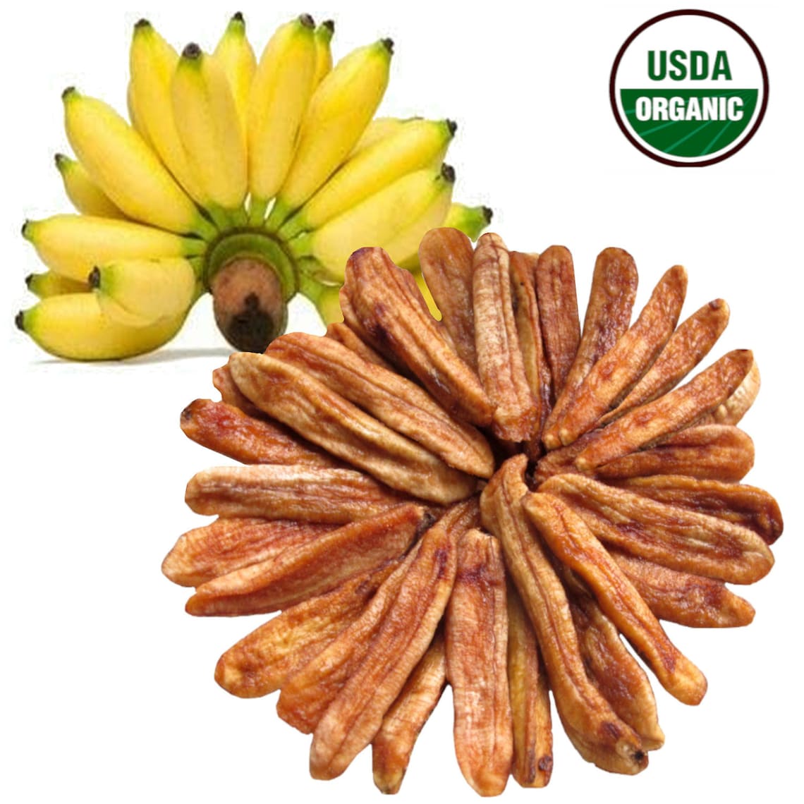 Organic Sun Dried Banana Strips Soft and Chewy Thai Fruit Etsy