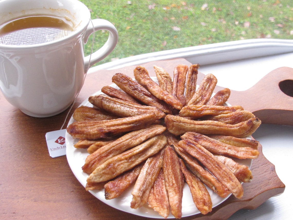 Organic Sun Dried Banana Strips Soft and Chewy Thai Fruit Snacks