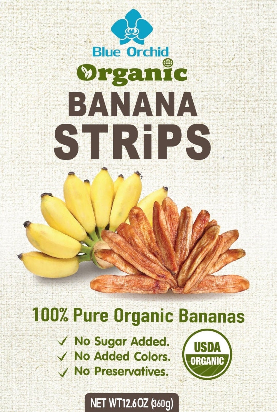 Organic Sun Dried Banana Strips Soft and Chewy Thai Fruit Etsy