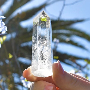 LARGE Lemurian Seed Crystal Point - Natural - lemurian crystal - Lemurian Seeds Quartz crystal point - lemurian quartz - flat bottom