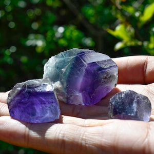 Rainbow Fluorite Healing Crystal - Raw Rainbow Fluorite Crystal Grade A - Raw Fluorite Stone - Rough Rainbow Fluorite