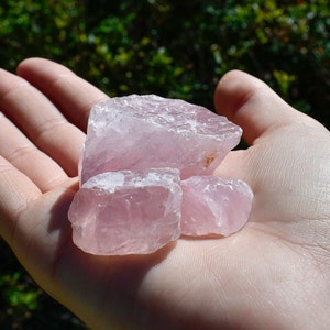 LARGE Raw Rose Quartz Stone, Rough Rose Quartz Crystal - healing crystals - raw quartz crystal - chakra stones - Rose Quartz Rough Stones
