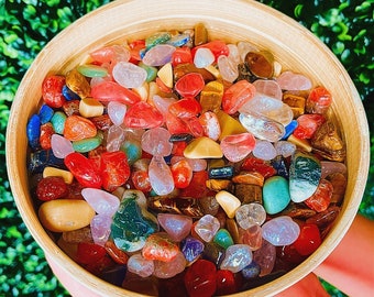 Assorted Mixed Tumbled Stones - Wholesale SMALL, MEDIUM or LARGE Sizes - Bulk Lots - Assorted Crystals Stones Tumble