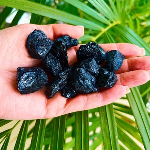 Raw Black Tourmaline Crystals - 'A' Grade  1 - 2" Rough Black Tourmaline - Natural Premium Quality - Choose Pieces Black Tourmaline