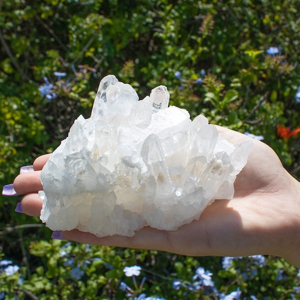 Large Raw Clear Quartz - Clear Quartz Crystal - Clear Quartz - Natural Quartz - Large Raw Quartz Cluster - Quartz Crystal - Crystal Cluster