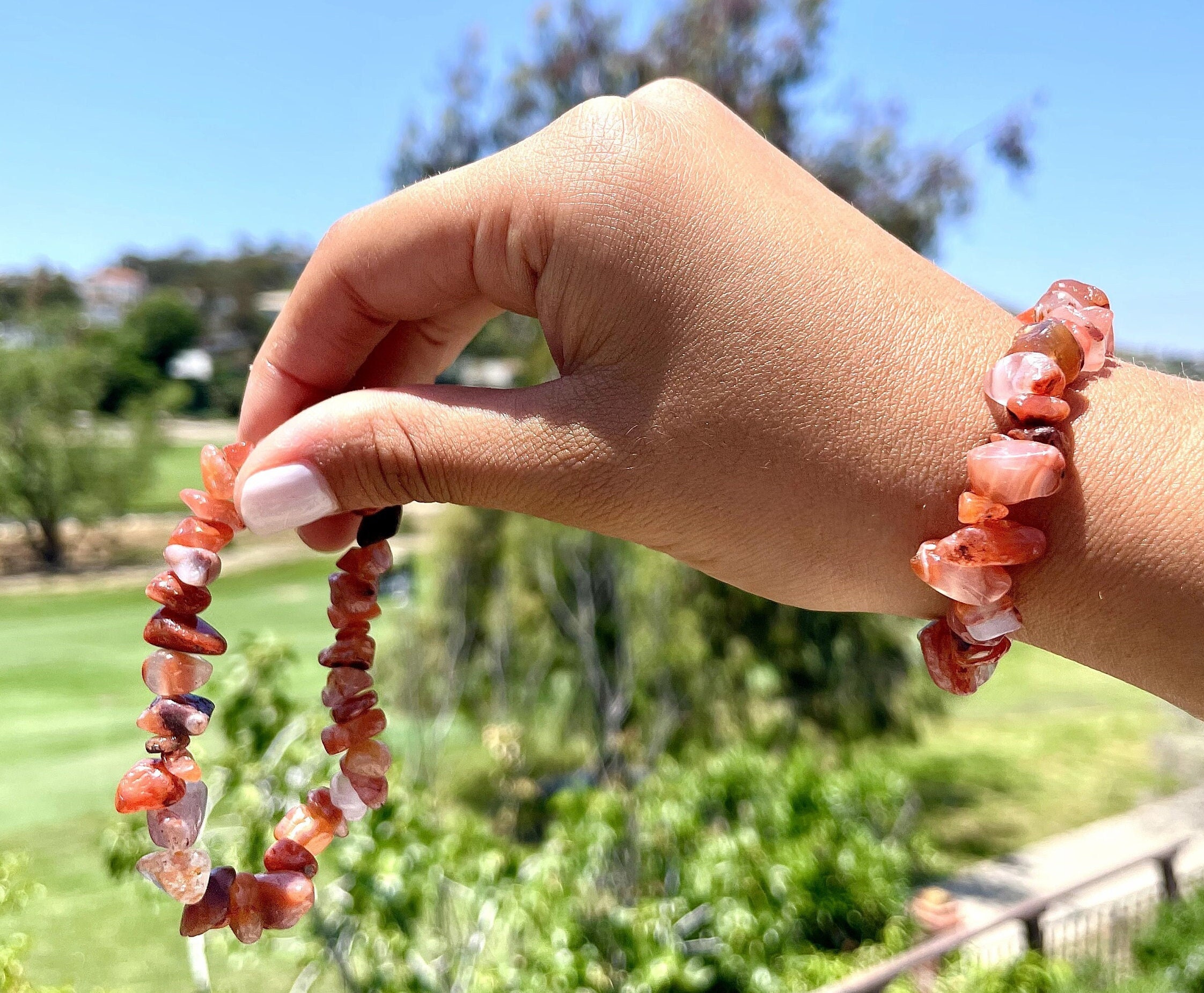 Crystal Bead Bracelet - Rose Quartz