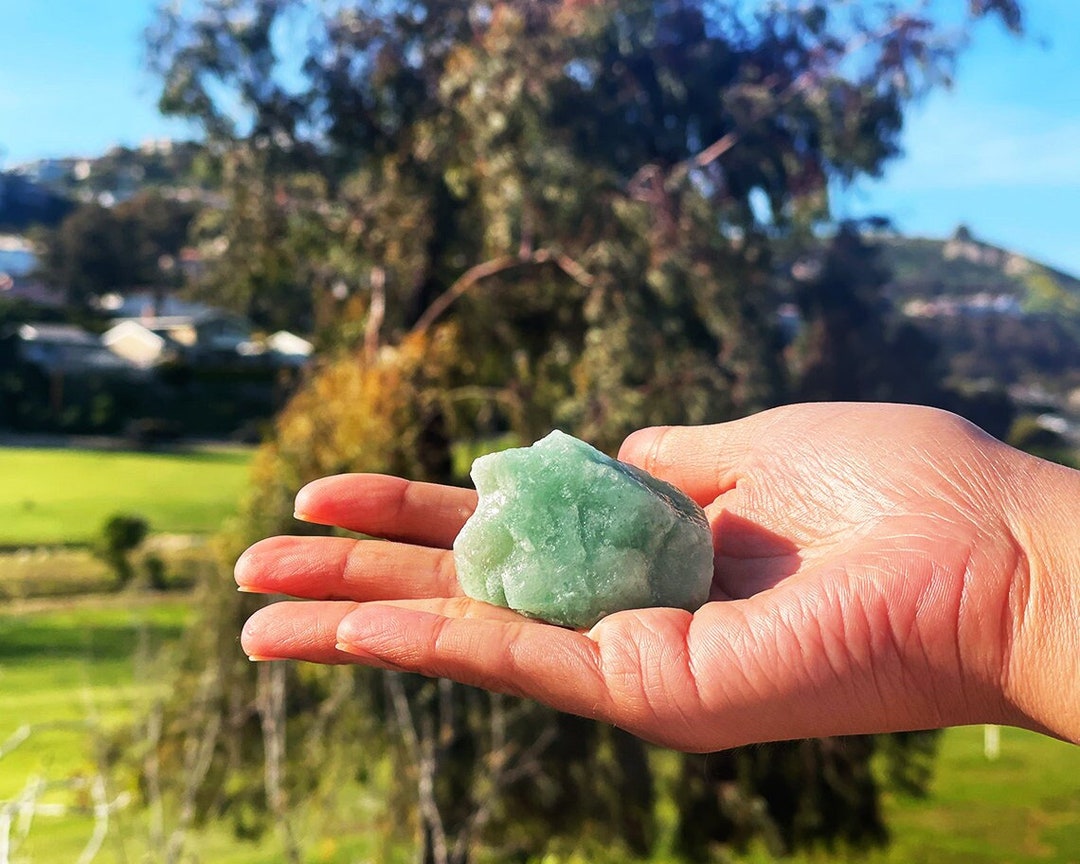 Raw Green Aventurine Healing Crystal Rough Green Aventurine Green