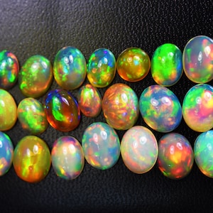 AAA Top Quality Natural Ethiopian Opal Cabochon Lot Welo Opal Making Jewelry Earth Mined Hand Selected Handcrafted image 7