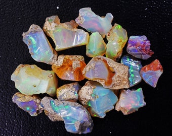 AAA Quality OPAL Raw Crystals - A Grade, Small - Bulk Raw Opal, Rough Opal Lot, Welo Opal, Ethiopian 100% Natural