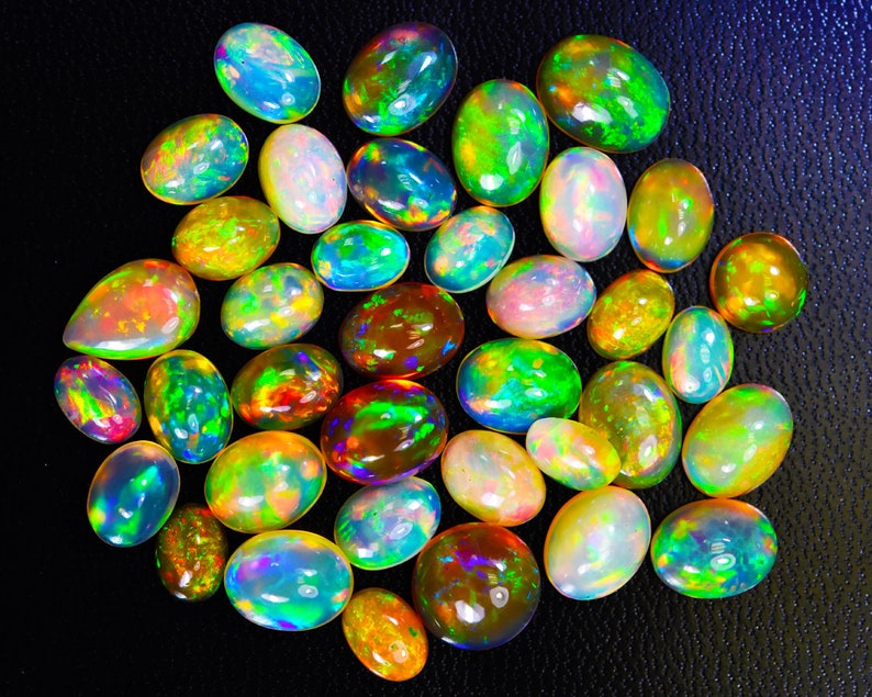 AAA Top Quality Natural Ethiopian Opal Cabochon Lot Welo Opal Making Jewelry Earth Mined Hand Selected Handcrafted image 1