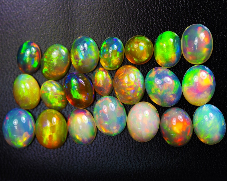 AAA Top Quality Natural Ethiopian Opal Cabochon Lot Welo Opal Making Jewelry Earth Mined Hand Selected Handcrafted image 8