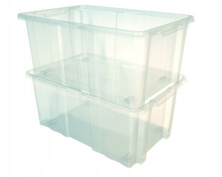Plastic Storage Box Boxes Lid Handles Food Container Home Etsy UK