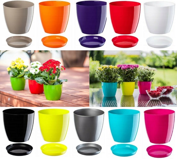 Petit Pot De Fleur Interieur, Pots De Fleurs Plastique 19-20Cm