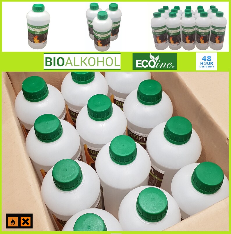 Bio Ethanol Fuel Ecoline Clean Burn Bioethanol Premium Grade Etsy UK