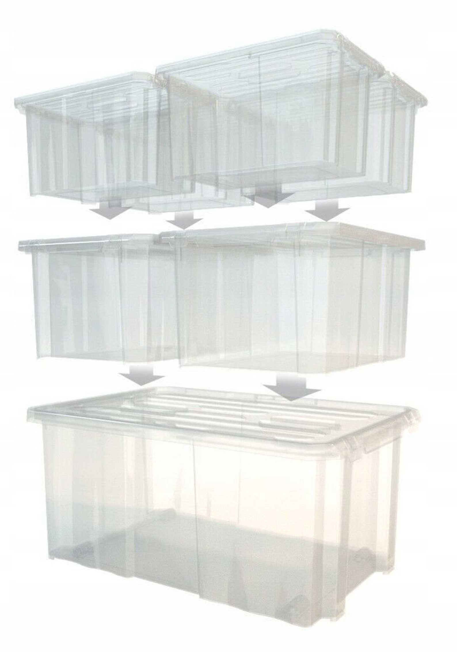 Plastic Storage Box Boxes Lid Handles Food Container Home Etsy UK