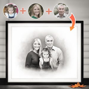 Aggiungi la persona cara alla foto - Aggiungi persona alla foto - Regalo e ricordo personalizzati - Combina foto - Aggiungi persona - Regalo in memoria del papà