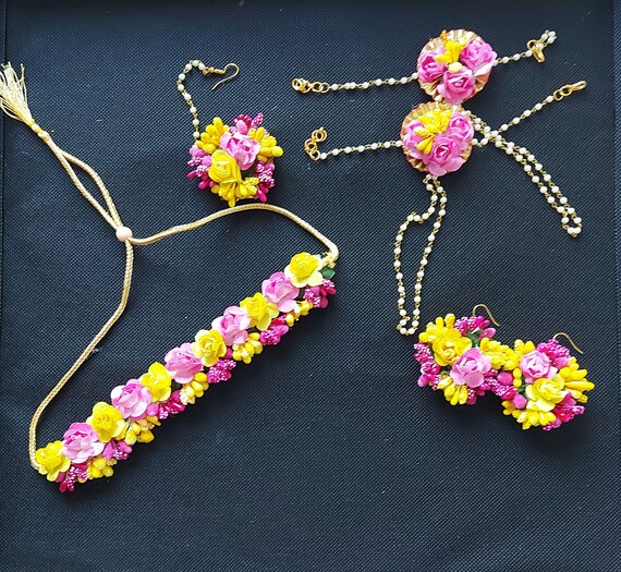 Mehndi Flower Jewellery Pakistani Bridal Mehendi Jewelry Etsy