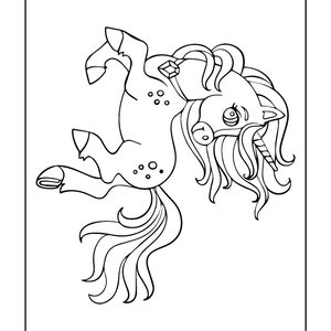 Unicorn Coloring Pages for Children Continued | Etsy