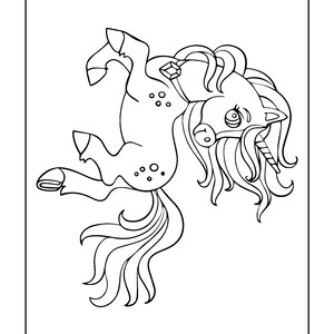 Unicorn Coloring Pages for Children Continued | Etsy