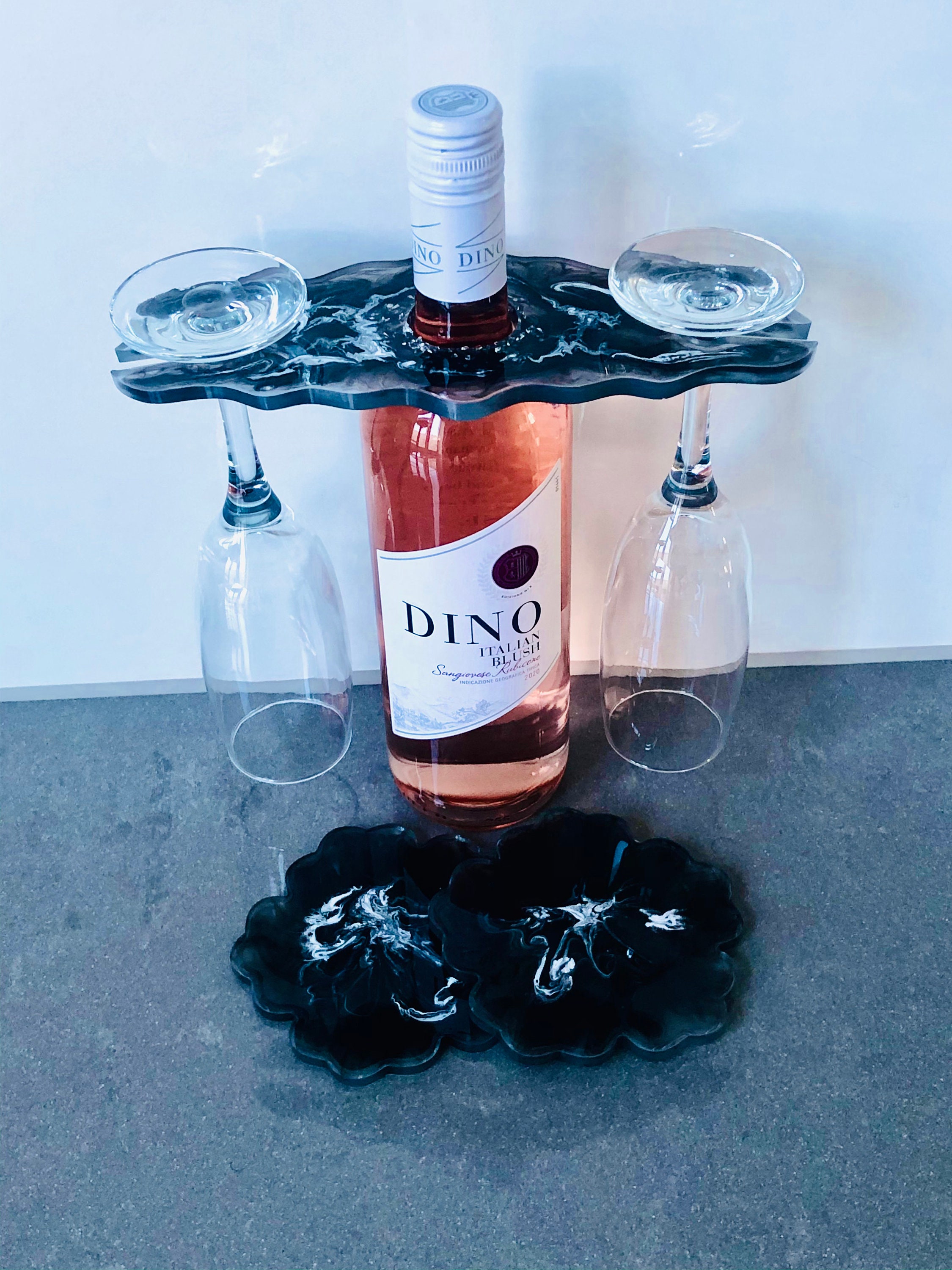 etsy wine glass holder