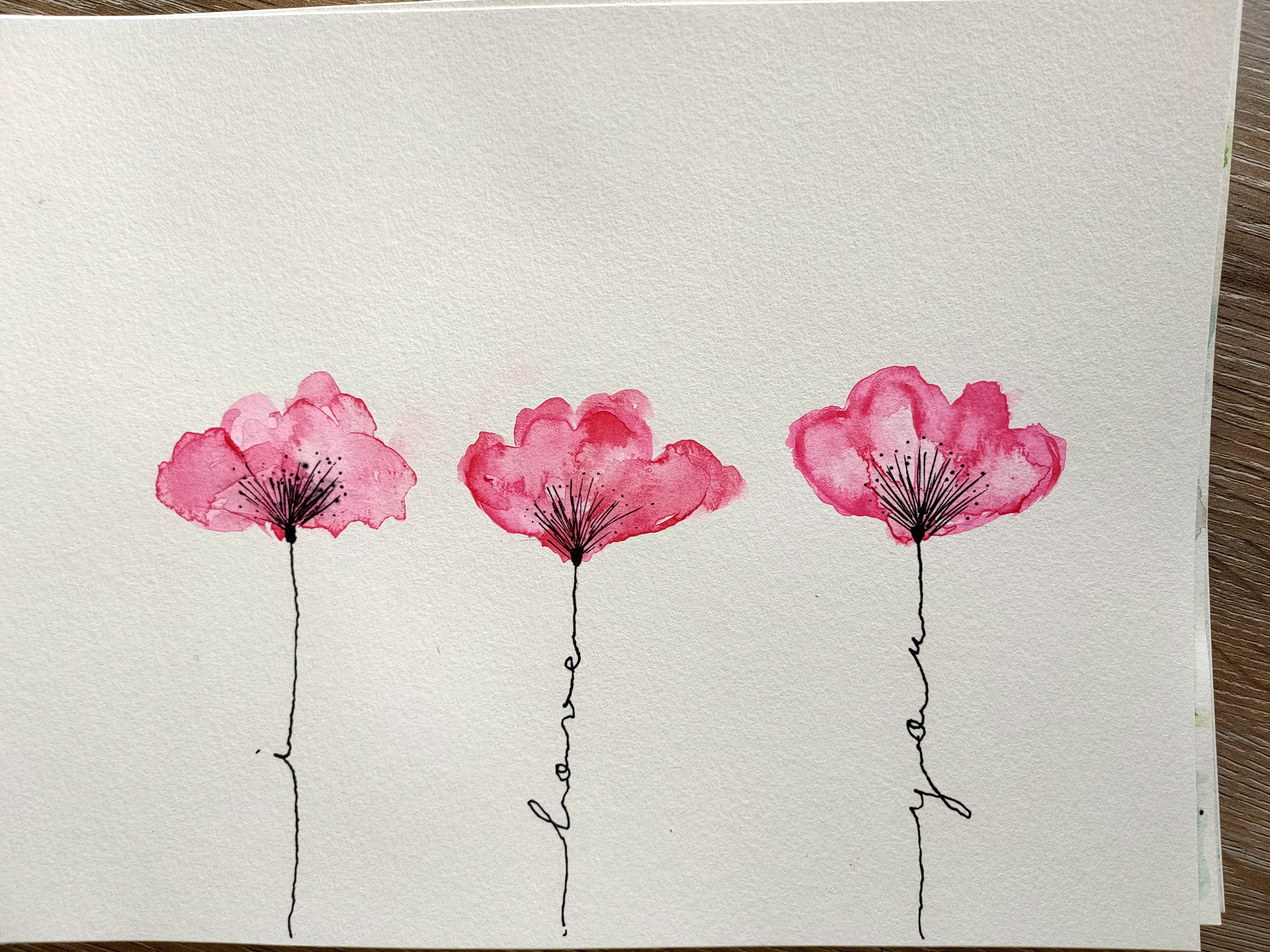 Fleurs en aquarelle - Etsy France