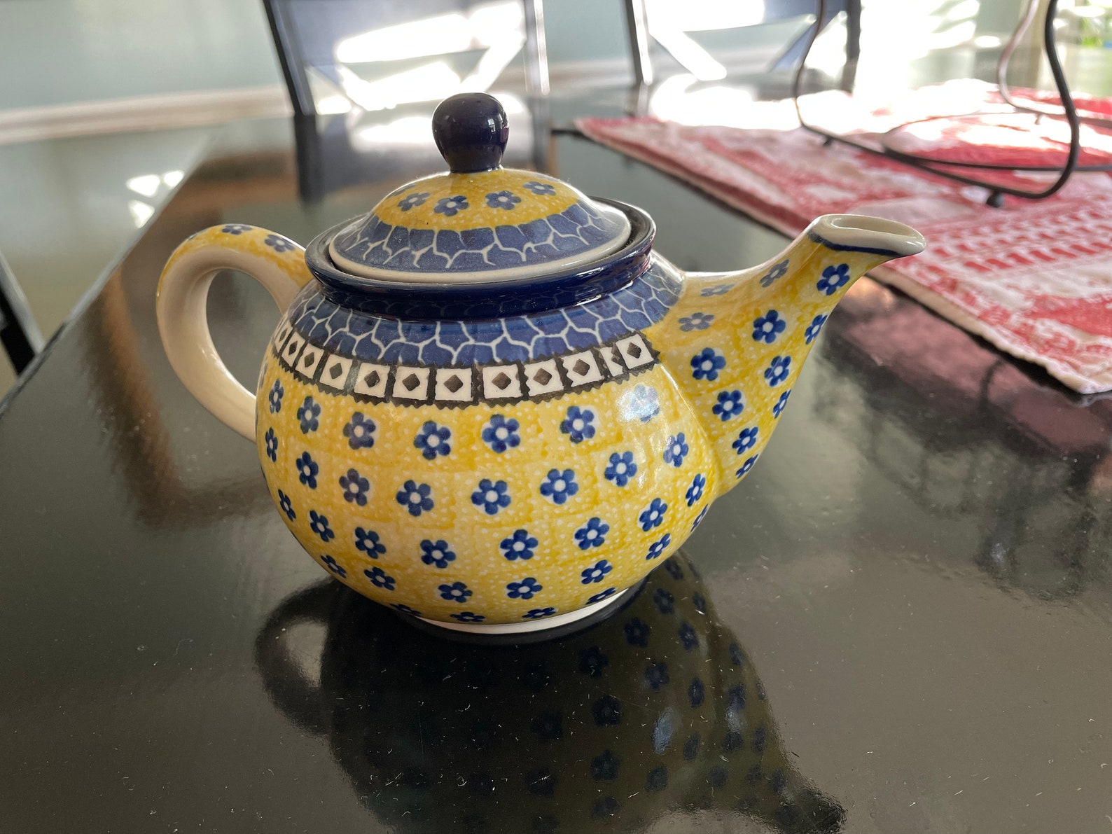 Vintage Teapot Ceramic Made in Poland Etsy