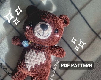 Bär Amigurumi PDF Datei Digitale Häkelanleitung ⎢Plüschtier DIY Printable