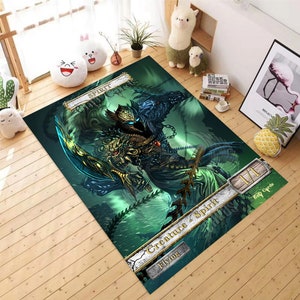 Spirit, Creature Spirit, GnD-kaarten, anime, waaiertapijt, vloerkleed, antislip vloertapijt, tienertapijt, vloerkleed kinderkamer, tapijt jongenskamer, meisjeskamer