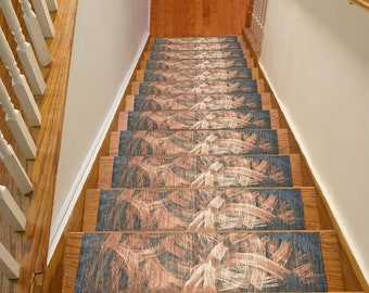Stair Treads Rug Set: Non-Slip, Soft Steps, Special Designs (25 X 80 cm)