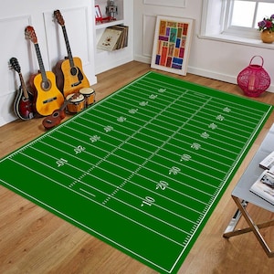 American Football Field Rug,NFL Rug,Gift For Her/Him, Girl/Boy Room Rug,For Living Room Rug,Non Slip Floor Carpet,Teen&#39;s Rug, Kid&#39;s Room Rug