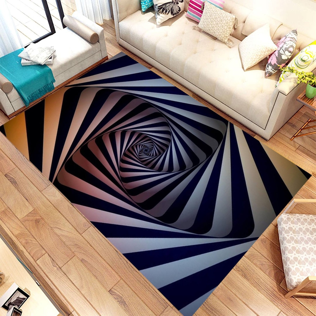 3D Vortex Illusion Rug: Non-slip Area Carpet - Etsy