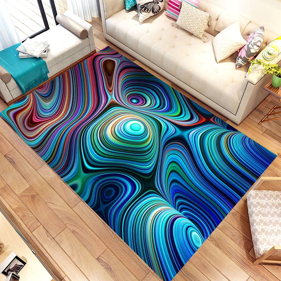 Vr Rugs 3D Vortex, Illusion Rug,for Living Room Rug,fan Carpet,area Rug,non ...