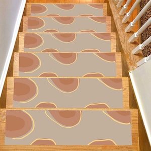 Stair Rug, Stair Treads Rug, Stair Treads Set of 13 Special Designs For Your Home, Safer Stair Treads For Your Loved Ones, Gift, Soft Steps