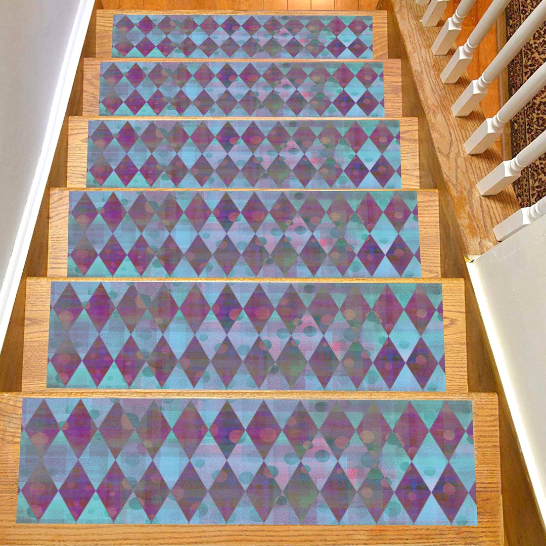 Stair Rug, Stair Treads Rug, Stair Treads Set of 13 Special Designs for ...
