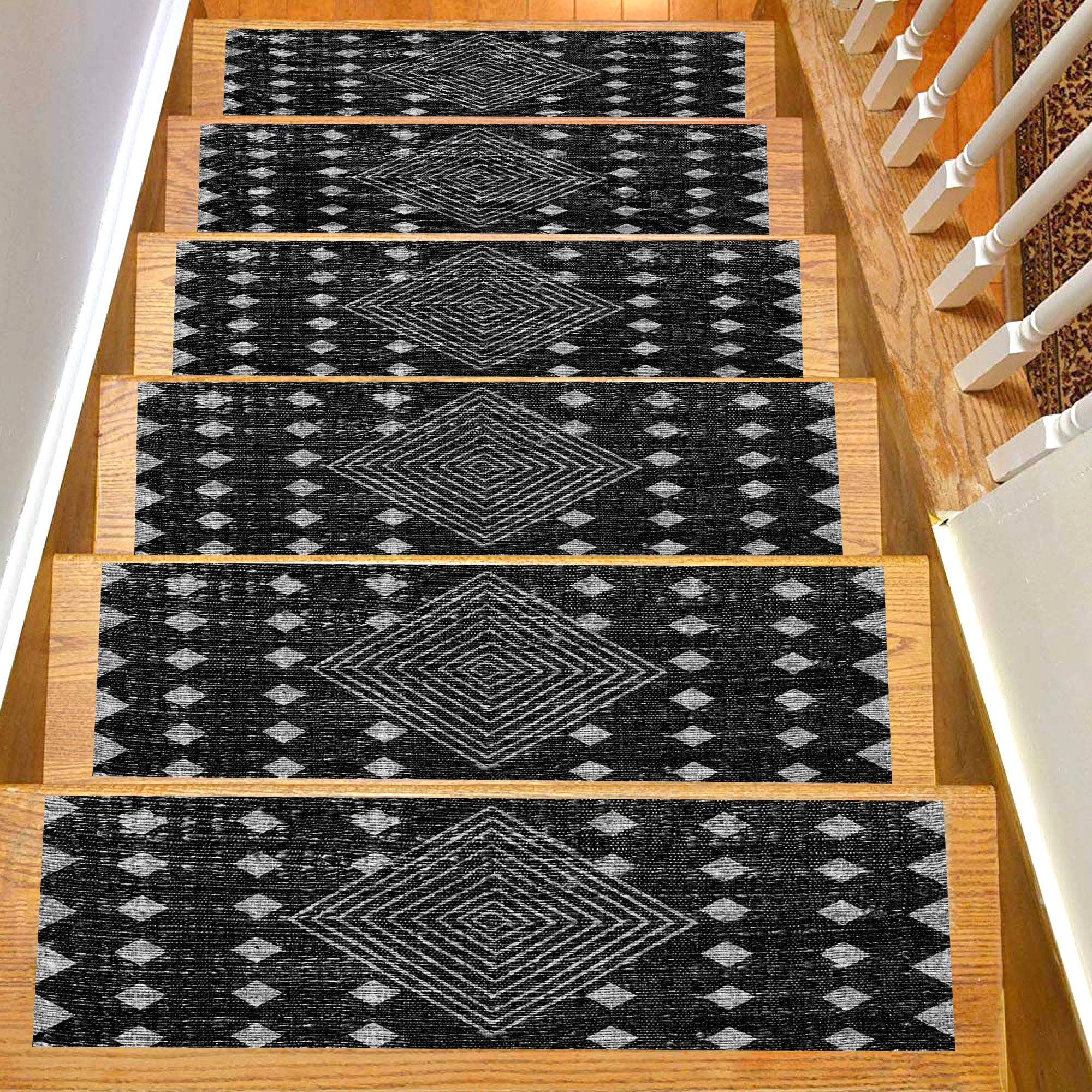 Indoor Safety Step Treads For Kids And Pets Non-Slip Stair Treads - 8x30  Inch Washable Carpet Mats With Rubber Backing For Wooden Stairs, Safe For  Kids \u0026 Elderly Pets Washable Rubber Backing, image size:2000x2000