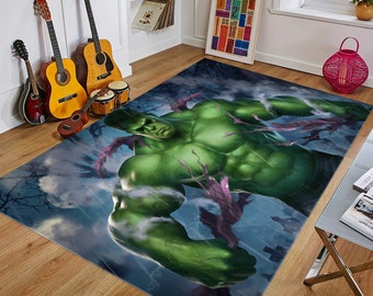 Hulk Area Rug: Non-Slip Microfiber Kids Room Decor