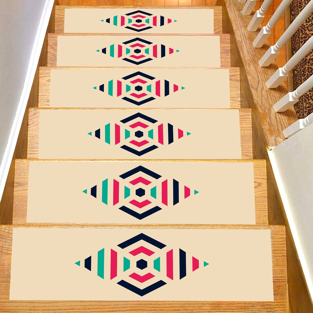 Stair Rug, Stair Treads Rug, Stair Treads Set of 13 Special Designs for ...