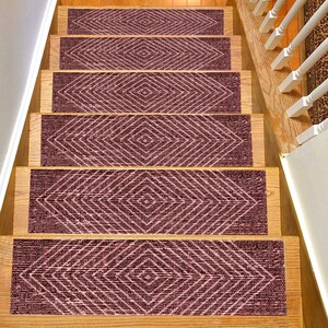 Stair Rug, Stair Treads Rug, Stair Treads Set of 13 Special Designs For Your Home, Safer Stair Treads For Your Loved Ones, Gift, Soft Steps