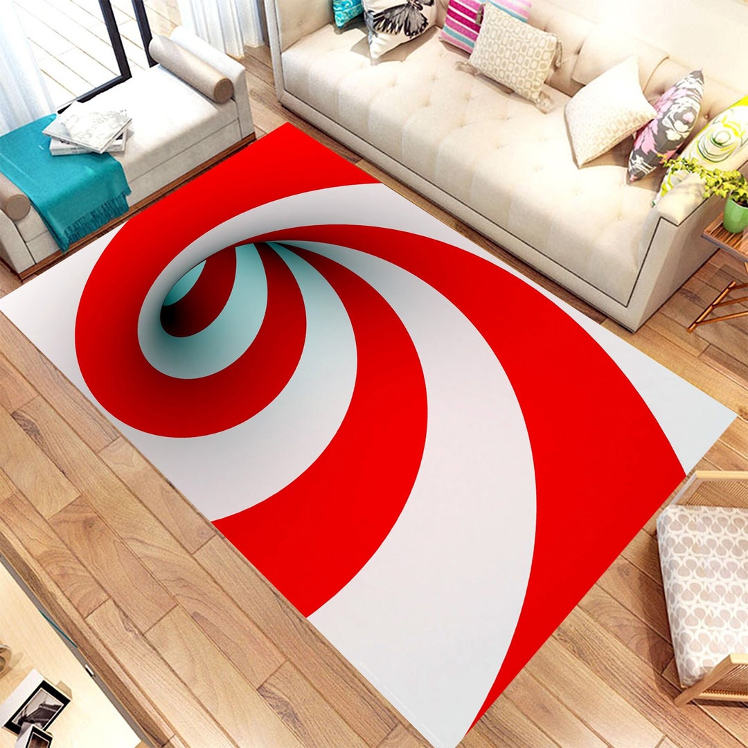 3D Vortex, Illusion Rug, for Living Room Rug,fan Carpet,area Rug,non