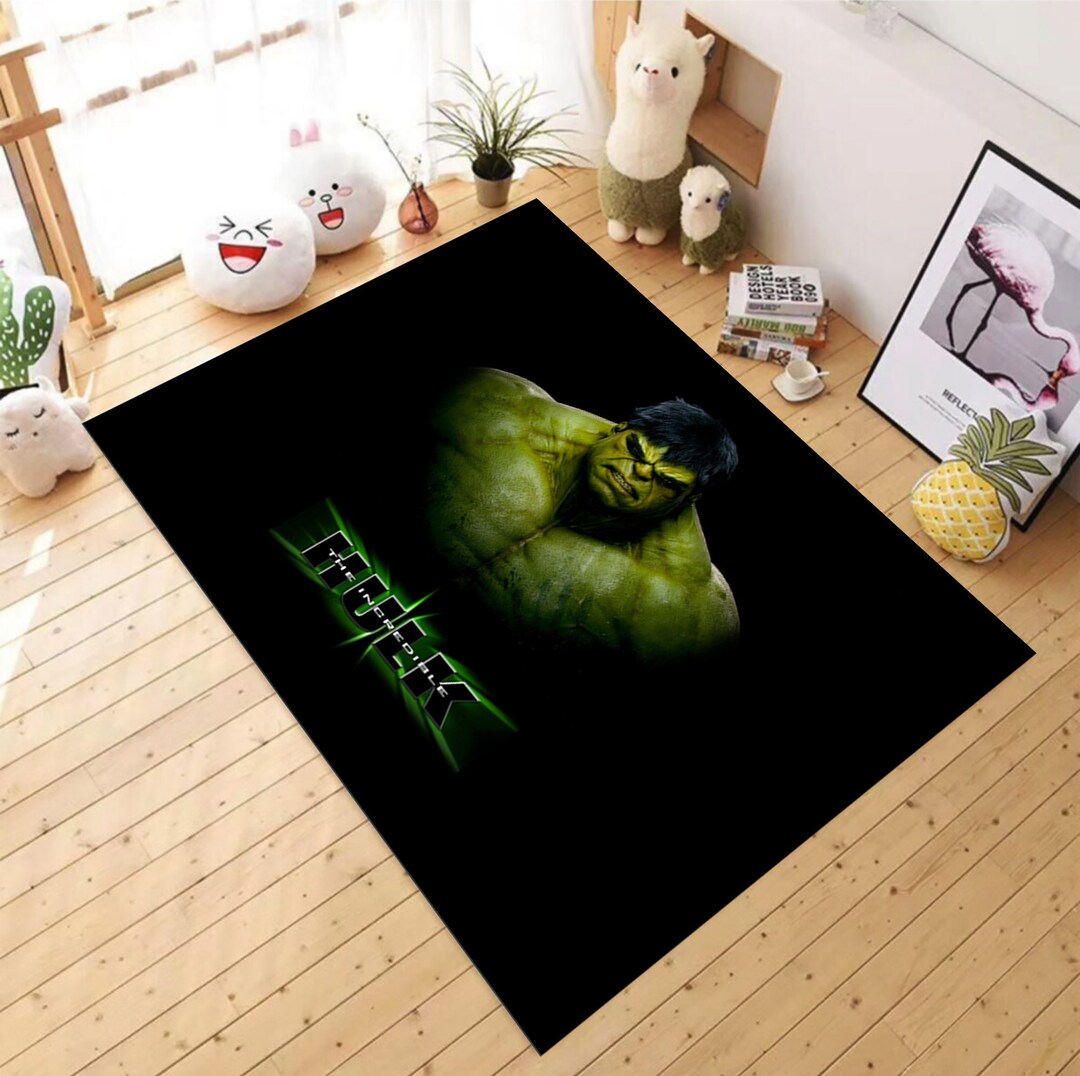 Angry Hulk Rug,green Giant Rug,for Living Room Rug,fan Rug,area Rug,non ...