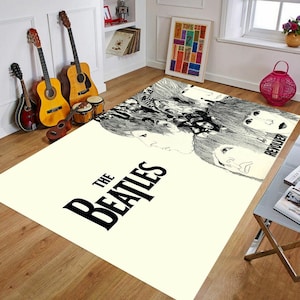 The Beatles Rug,Gift, British Rock Band The Beatles Rug,For Living Room Rug,Fan Carpet,Area Rug,Non Slip Floor Rug,Teen&#39;s Rug,Kids Room Rug