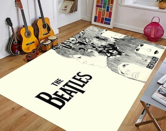 The Beatles 'Revolver' Album Cover Rug: Non-Slip Fan Carpet