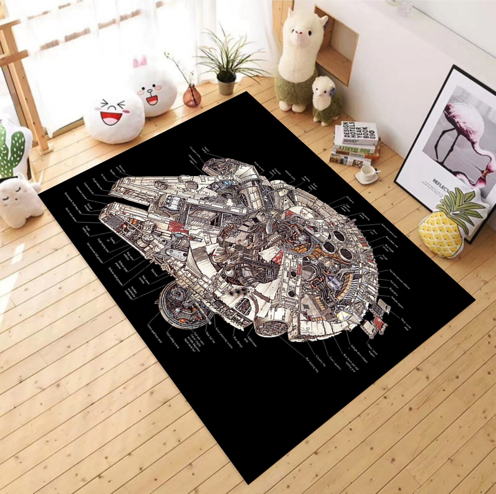 Millenium falcon rug discount