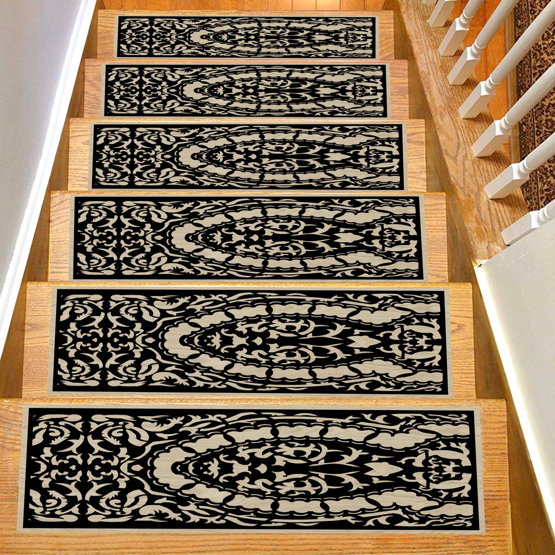 Stair Rug, Stair Treads Rug, Stair Treads Set of 13 Special Designs for ...