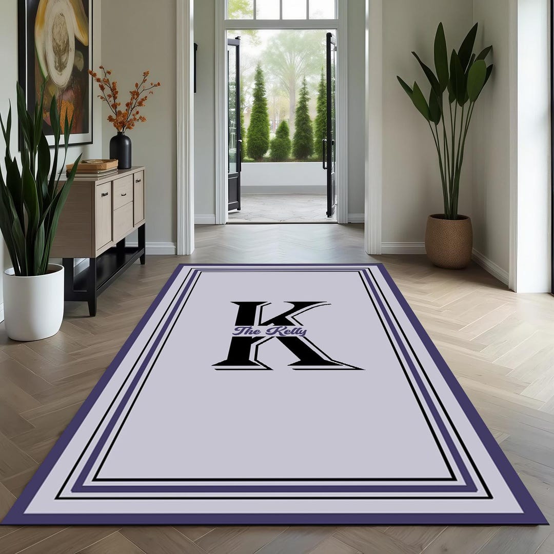 Entry Rug, Family Name, Family Logo, Personalized Entry Rug, Entrance ...