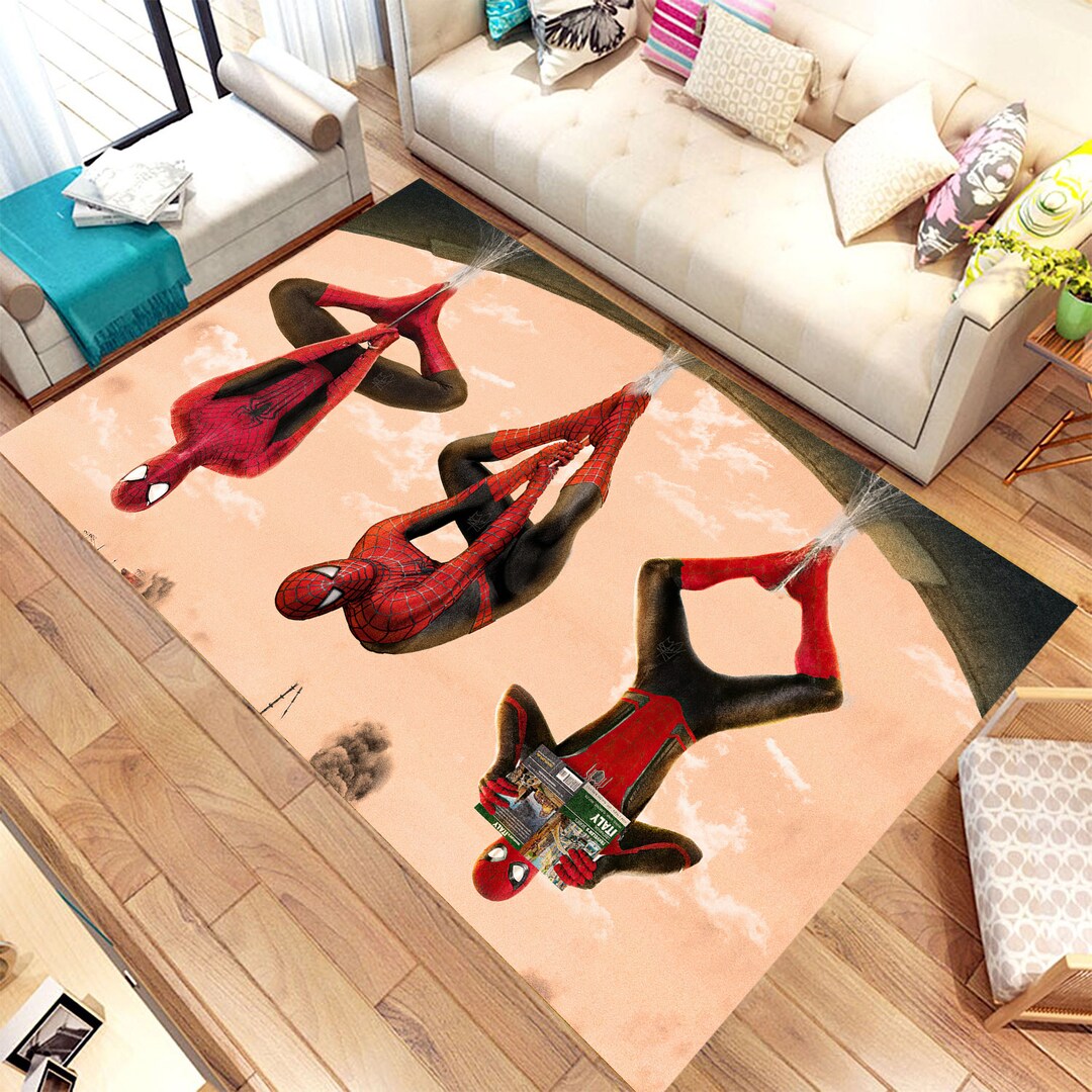 Spider Man Rug, Spider Web Rug,girl/boy Room Rug,teen's Rug, Kid's Room ...