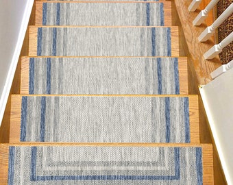 Peldaños de escalera de colección tradicional, alfombras para escalones, alfombras para escaleras, decoración de escaleras, decoración del hogar, alfombras para escaleras personalizadas, peldaños de escalera de moqueta básica, alfombra de pasillo para escaleras