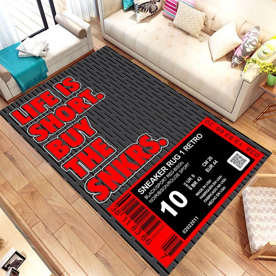 Hypebeast Rug,Sneakerhead Rug,Sneakers Rug,Custom Rug,Gift For Women,Gift For Man,Sport Rug,Rugs For Living Room,Rug arts,Personalized Gifts