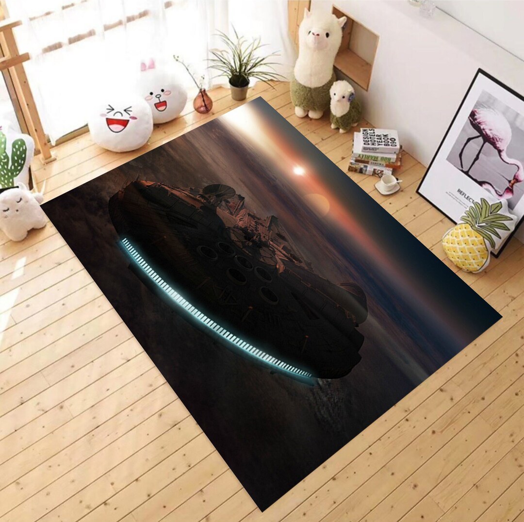 The Star Wars Rug,millenium Falcon,for Living Room Rug,fan Carpet,ships ...